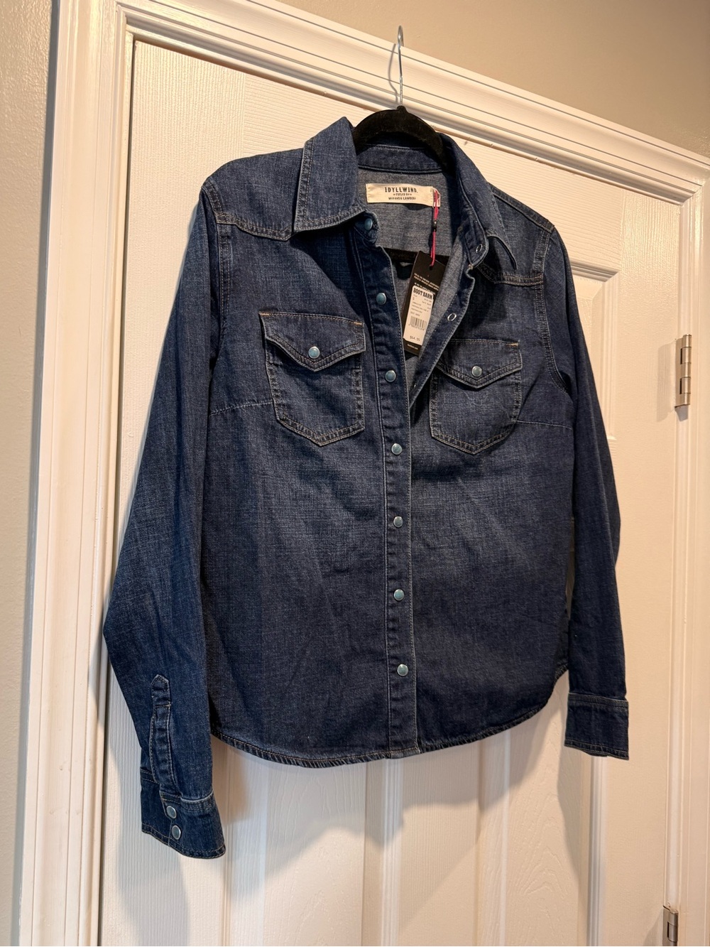 Idyllwind Dark Denim Button-Front Western Shirt